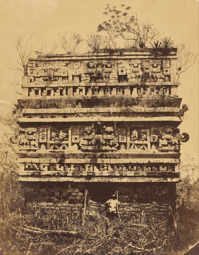 Chichén-Itzá - Right Wing of the Nuns Palace by Désiré Charnay